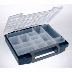 raaco Boxxser 80 5x10-14, Polycarbonate, 2,16 kg, Bleu