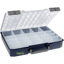 raaco CarryLite 80 5x10-20 Coffret de rangement (l x H x P) 413 x 79 x 330 mm Nombre de compartiments: 20 Contenu 1 pc(