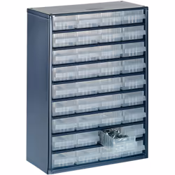 raaco 137461 meuble de classement et accessoire Polypropylène (PP), Acier Bleu
