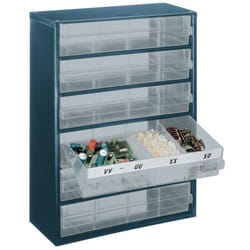 Magasin a tiroir 6 tiroirs Typ 150-03 bleu