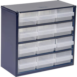 612-02 Réservoir pour petites pièces (l x h x p) 306 x 283 x 150 mm Nombre de compartiments: 12 Contenu 1 pc(s) - Raaco