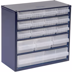 616-123 Réservoir pour petites pièces (l x h x p) 306 x 283 x 150 mm Nombre de compartiments: 16 Contenu 1 pc(s) - Raaco