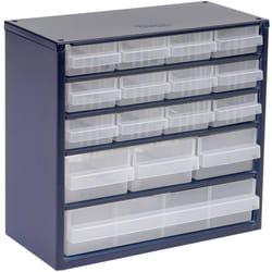 616-123 Réservoir pour petites pièces (l x h x p) 306 x 283 x 150 mm Nombre de compartiments: 16 Contenu 1 pc(s) - Raaco