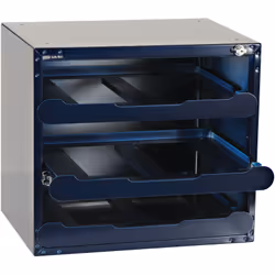 raaco SafeBox 80 Coffre-fort indépendant Acier Bleu