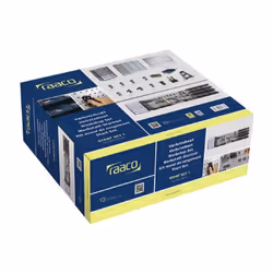 description Set de démarrage avec 2 panneaux perforés, un assortiment de clip 22 parties*, un casier en acier 928-123 avec 28 ...