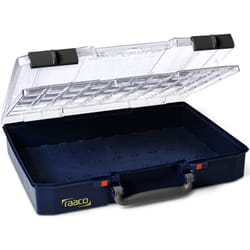 raaco CarryLite 80 5x10-0/DLU Bleu Polycarbonate (PC), Polypropylène (PP)