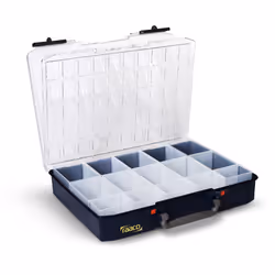 raaco CarryLite 80 5x10-0/DLU Bleu Polycarbonate (PC), Polypropylène (PP)