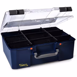 raaco CarryLite 150-9 DL, Bleu, Polycarbonate (PC), Polypropylène (PP), 413 mm, 330 mm, 148 mm, 2,14 kg