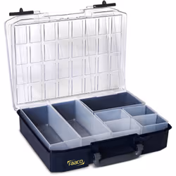 raaco CarryLite 80 4x8-0/DLU Bleu Polycarbonate (PC), Polypropylène (PP)