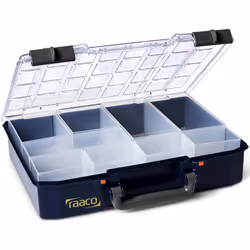 raaco CarryLite 80 4x8-9, Bleu, Polycarbonate (PC), Polypropylène (PP), 337 mm, 278 mm, 79 mm, 987 g