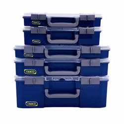 raaco CarryLite 55 4x8-16 Bleu Polycarbonate (PC), Polypropylène (PP)