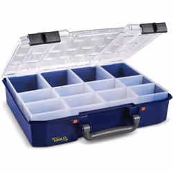 raaco CarryLite 80 4x8-12, Bleu, Polycarbonate (PC), Polypropylène (PP), 337 mm, 278 mm, 79 mm, 1,07 kg