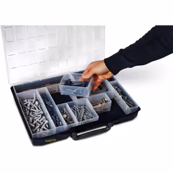 raaco CarryLite 55 4x8-16/DLU Bleu Polycarbonate (PC), Polypropylène (PP)