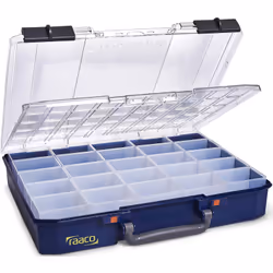 raaco CarryLite 80 5x10-25/DLU, Bleu, Polycarbonate (PC), Polypropylène (PP), 413 mm, 330 mm, 82 mm, 2,03 kg