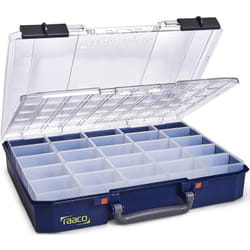 raaco CarryLite 80 5x10-25/DLU Bleu Polycarbonate (PC), Polypropylène (PP)