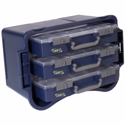 raaco CarryLite 80 5x10-25/DLU Bleu Polycarbonate (PC), Polypropylène (PP)