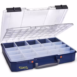 raaco CarryLite 80 5x10-20/DLU, Bleu, Polycarbonate (PC), Polypropylène (PP), 413 mm, 330 mm, 82 mm, 1,97 kg