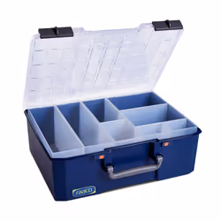 raaco CarryLite 150 5x10-8, Bleu, Polycarbonate (PC), Polypropylène (PP), 413 mm, 330 mm, 147 mm, 2,33 kg