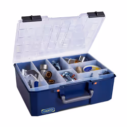 raaco CarryLite 150 5x10-8 Bleu Polycarbonate (PC), Polypropylène (PP)