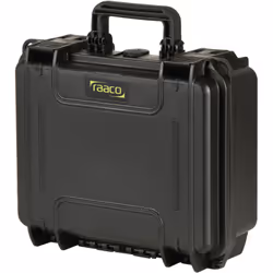 raaco FlightCase 3, Noir, Polypropylène (PP), Résistant à la poussière, Résistant aux produits chimiques, Imperméable, Résist ...