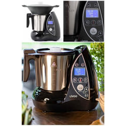 Robot culinaire - Noir - 1500W - 12 fonctions - Bol inox 3L - Écran LCD