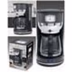 Cafetière - Retro Vintage - Inox - 1.4 L - 10 Tasses - 1000W - Sans Fil Noir
