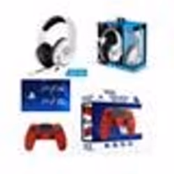 Pack Manette PS4 - PLAYSTATION - ROUGE - Bluetooth - Casque Gamer PRO-H3 - Stéréo 2.0