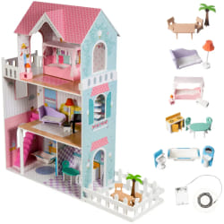Mamabrum Grande Maison de Poupées Bois - LED