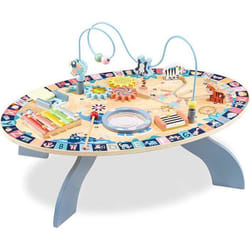 Table dactivités éducative 7 en 1 Musicale - Jouet Montessori Multifonctionnel Sensoriel - Labyrinthe