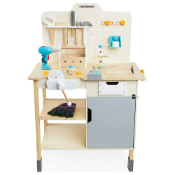 Mamabrum Atelier Enfant Bois - Établi 74 Éléments