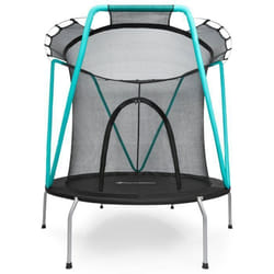 Trampoline enfant 3-8 ans avec Charge max de 20 Kg- Zippée - Ø 167 cm - Acier galvanisé - Filet de sécurité de 152 cm de haut
