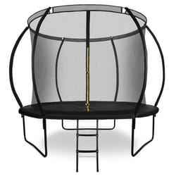 Trampoline Extérieur de 3 ans jusquà 100 Kg - HyperMotion - 305 cm 10FT - avec Échelle et Filet Zippé - pour la maison et le jardin