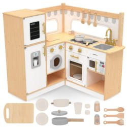 Cuisine Enfant Bois Mamabrum - Interactive L - Bois Naturel