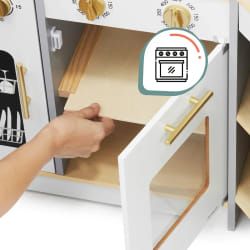 Cuisine Enfant Bois LED Interactive - Mamabrum