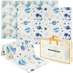 Tapis Enfant- Tapis déveil - MAMABRUM - MATA R19 SPACE - Réversible - 180x120 cm - Mousse XPE