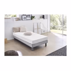 DORMIPUR Matelas 90x190 - Epaisseur 20 cm - Ame en mousse de polyuréthane densité 25 kg/m³ - 1 face hiver en mousse mémoire d ...