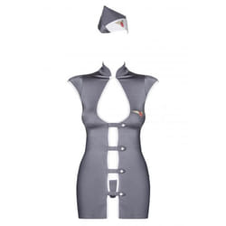 Obsessive Stewardess Ensemble de lingerie Gris