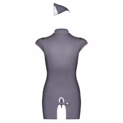 Obsessive Stewardess Ensemble de lingerie Gris