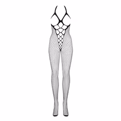 Obsessive N106 S/M/L, Body, Noir, Elastane, Polyester, S/M/L, Motif, 10%
