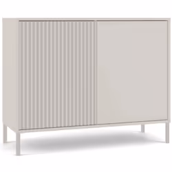 COMMODE ÉLÉGANTE À 2 PORTES ET 4 ÉTAGÈRES SÉRIE : KAMARO MODÈLE : KAMARO 2D SLIM La commode KAMARO 2D SLIM/SLEEK KASMIR est u ...