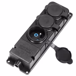Multiprise - ORNO - OR-AE-13166 - 4 prises - IP44 - Résistante aux chocs