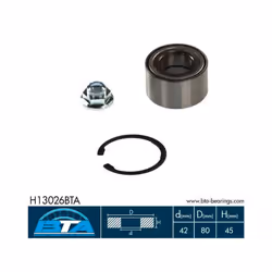 Jeu de roulements de roue BTA H13026BTA