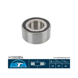 Jeu de roulements de roue BTA H10503BTA