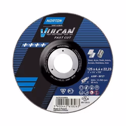 Disque a meuler Norton VULCAN A30S-BF27; 125x6,4x22,2 mm; T27
