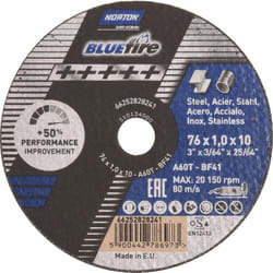 Disque abrasif Norton NO66252828241; 76x10 mm