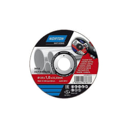 Norton - Disque de coupe métal/inox 125x1x22,2 mm