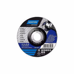 Le Disque de meulage métal 125x6x22,2 mm de Norton est un outil de qualité pour vos travaux de meulage. Avec un diamètre de 1 ...