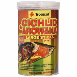 TROPICAL 63536 - COMMUTATEUR KVM - Cichlid - Arowana Large Sticks Nourriture pour Aquariophilie 1000 ml