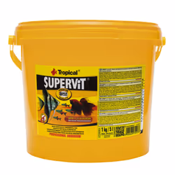 Tropical Supervit, Poisson d'aquarium, Nourriture sèche pour poisson, Flocon, Vitamine A, Vitamine D, Vitamine D3, Vitamine E ...
