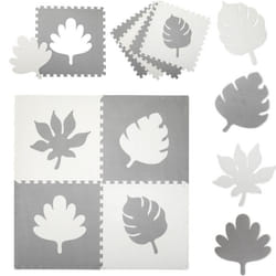 MoMi FELI Tapis de Jeu enfant bébé – Tapis Mousse Bebe pour Enfants – 120x120cm EVA Puzzle – gris